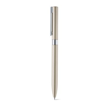 CLARE. Aluminium twist action ball pen with clip