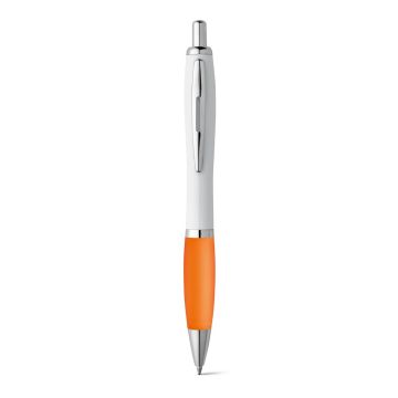 MOVE BK. ABS ball pen with clip and metal trim