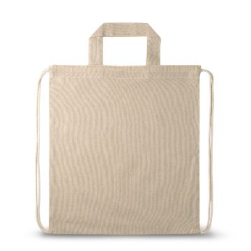RISSANI Drawstring Backpack Bag In Recycled Cotton (140 g/m²)