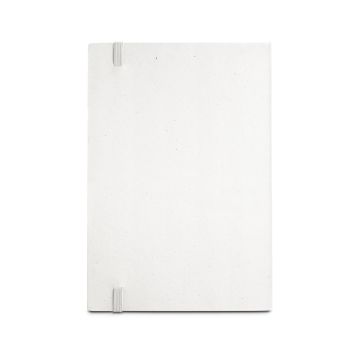 MILKY. A5 notepad made from recycled milk cartons with lined pages