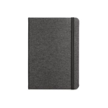 BOYD. A5 notebook in recycled polyester (100% rPET) with lined sheets
