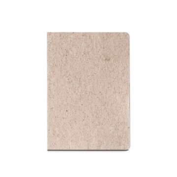 TEAPAD SEMI-RIGID. A5 notepad with semi-rigid cover made from tea leafs waste (65%)
