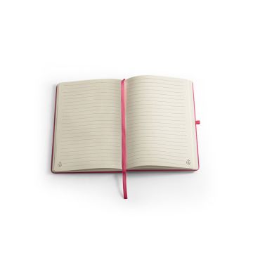 ANNE. A5 notebook in recycled polyester (100% rPET) with lined pages