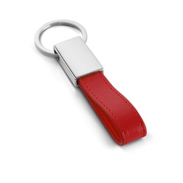 WATOH. Keyring in metal and imitation leather