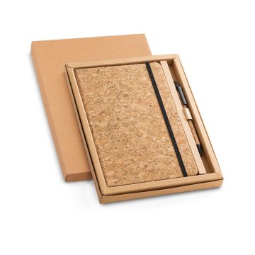 FREUD Eco A5 Cork Notepad Ballpoint Pen Set