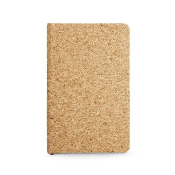 ADAMS A5. A5 cork notebook with ivory-colored plain sheets