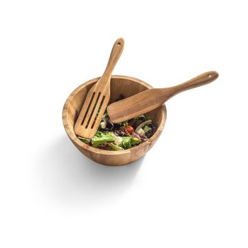 BATALI. Set of two cutlery sets in acacia wood