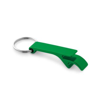 RE-BAITT. Recycled aluminium (100% rAL) keyring with capsule opener