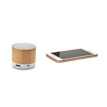 GLASHOW Bamboo Portable Speaker With Microphone