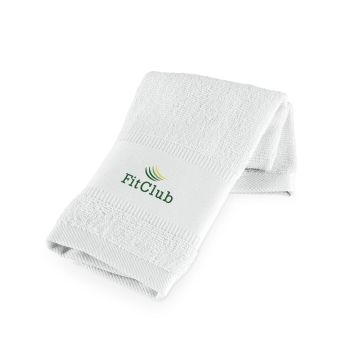 Cotton sports towel (430 g/m²). Made in Europe