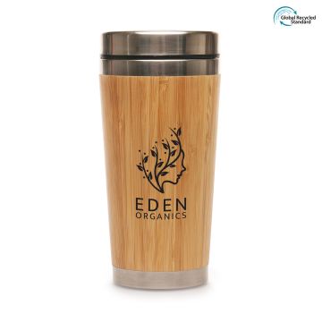 Recycled Stainless Steel and Bamboo Flask