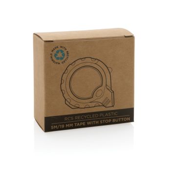 RCS Recycled Plastic 5M/19 mm Tape Measure With Stop Button