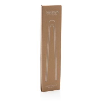 Ukiyo Bamboo Serving Tongs Brown - 1 Bounce Creative Designs