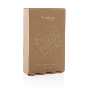 Ukiyo Bamboo Sushi Making Kit Brown - 1 Bounce Creative Designs