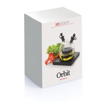 Orbit Oil And Vinegar Serving Set Black - 2 Bounce Creative Designs