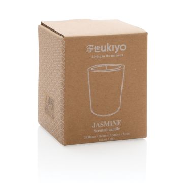 Ukiyo small scented candle in glass White - 1 Bounce Creative Designs