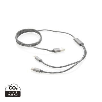 Braided Charging Cable Grey - 1 Bounce Creative Designs
