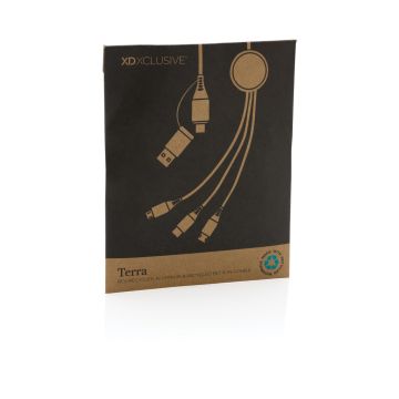 Terra RCS recycled aluminium 120 cm 6-in-1 cable