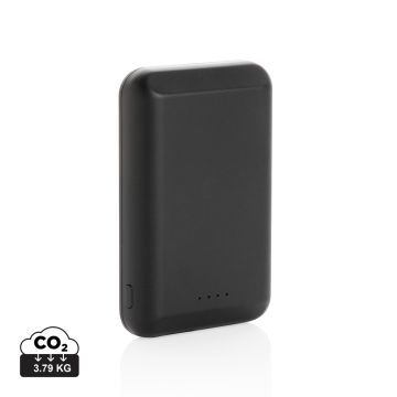 Mag Safe Magnetic Wireless Power Bank 5000 mAh  Black - 1 Bounce Creative Designs
