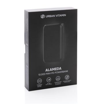 Urban Vitamin Alameda 10000 mAh 18W PD powerbank Black - 1 Bounce Creative Designs
