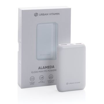 Urban Vitamin Alameda 10000 mAh 18W PD powerbank White - 1 Bounce Creative Designs