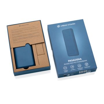 Urban Vitamin Pasadena 20000 mAh 18W PD powerbank Blue - 1 Bounce Creative Designs
