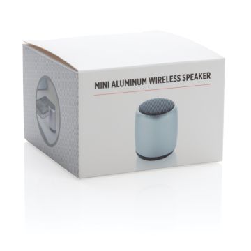 Mini aluminium wireless speaker Silver - 1 Bounce Creative Designs