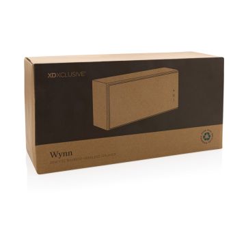 Wynn Bamboo Wireless Speaker 20W FSC  Brown - 1 Bounce Creative Designs