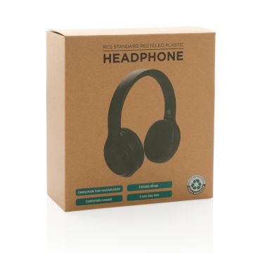Eco Wireless Headphone Made From Recycled RCS  Black - 1 Bounce Creative Designs