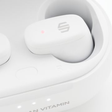 Urban Vitamin Gilroy hybrid ANC and ENC earbuds White - 1 Bounce Creative Designs