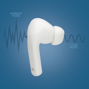 Urban Vitamin Alamo ANC earbuds White - 1 Bounce Creative Designs