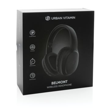 Urban Vitamin Belmont wireless headphone Black - 1 Bounce Creative Designs