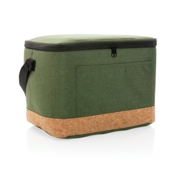 Impact AWARE XL RPET two tone cooler bag with cork detail Green - 1 Bounce Creative Designs