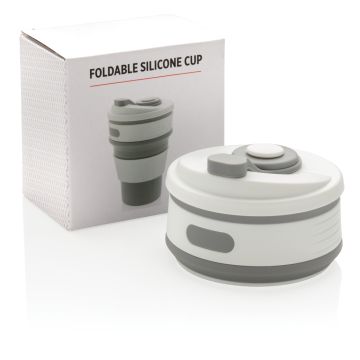 Foldable silicone cup Grey - 1 Bounce Creative Designs