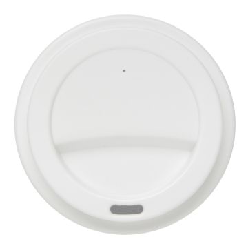 Reusable Coffee cup with screw lid 350ml White - 1 Bounce Creative Designs