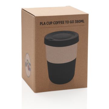 PLA cup coffee to go 380ml Black - 1 Bounce Creative Designs