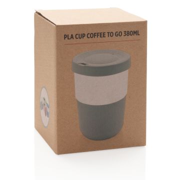 PLA cup coffee to go 380ml Grey - 1 Bounce Creative Designs