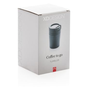 Coffee to go tumbler Black - 1 Bounce Creative Designs