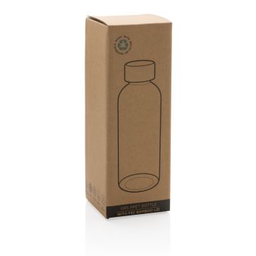 GRS RPET bottle with FSC bamboo lid Blue - 1 Bounce Creative Designs