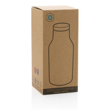 RCS Recycled stainless steel compact bottle Green - 1 Bounce Creative Designs
