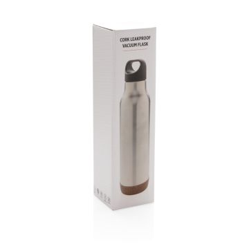 Cork leakproof vacuum flask Silver - 1 Bounce Creative Designs