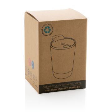 Cork coffee tumbler Black - 1 Bounce Creative Designs