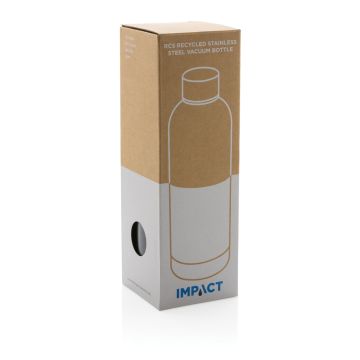 Impact stainless steel double wall vacuum bottle Grey - 1 Bounce Creative Designs