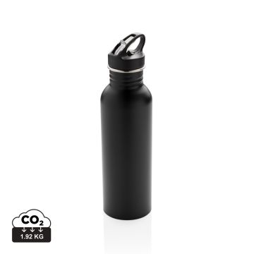 Deluxe stainless steel activity bottle Black - 1 Bounce Creative Designs