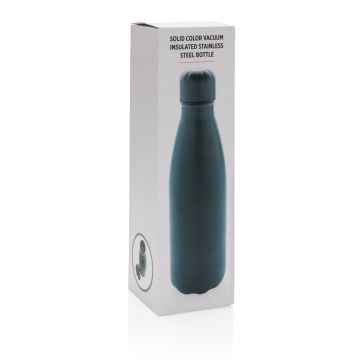 Solid colour vacuum stainless steel bottle 500 ml Blue - 1 Bounce Creative Designs