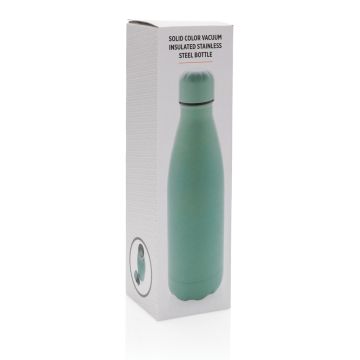 Solid colour vacuum stainless steel bottle 500 ml Green - 1 Bounce Creative Designs