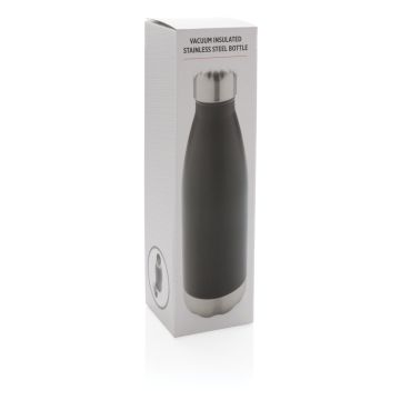 Vacuum insulated stainless steel bottle Black - 1 Bounce Creative Designs