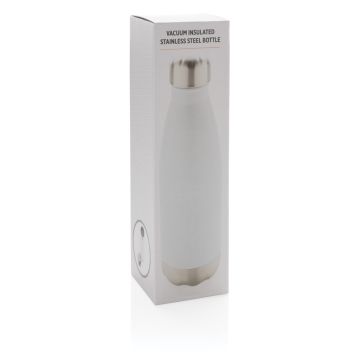 Vacuum insulated stainless steel bottle White - 1 Bounce Creative Designs