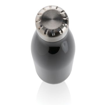 Leakproof Transparent Water Bottle With Stainless Steel Lid - 1 Bounce Creative Designs
