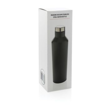 Modern vacuum stainless steel water bottle Black - 1 Bounce Creative Designs